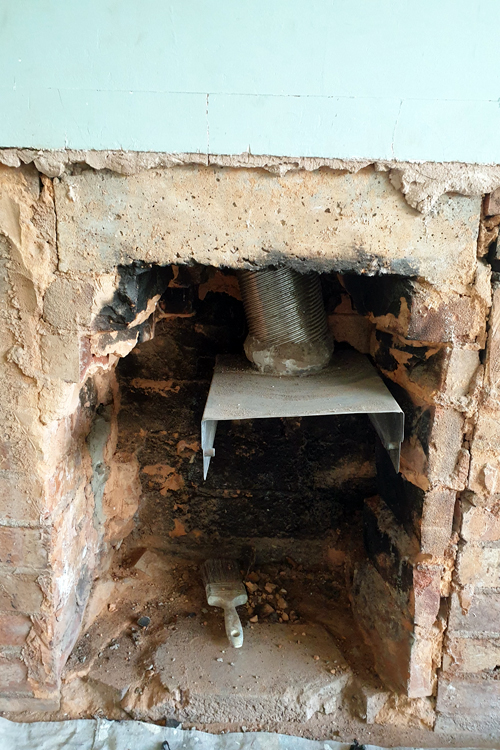 Fireplace restoration